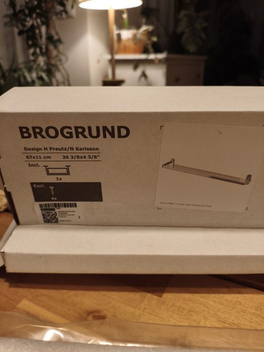 Ikea Brogrund półka szklana