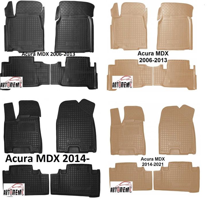 Килимки салону Acura MDX TLX RDX Alfa Romeo альфа ромео Stelvo акура