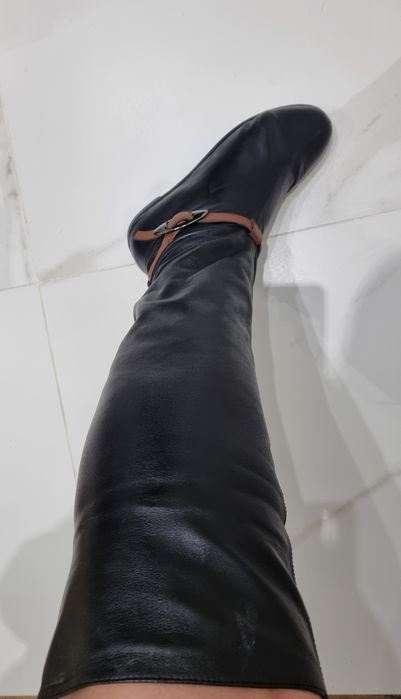 Сапоги, ботфорты, натуральная кожа Zara,Isabel Marant,Sasha Fabiani