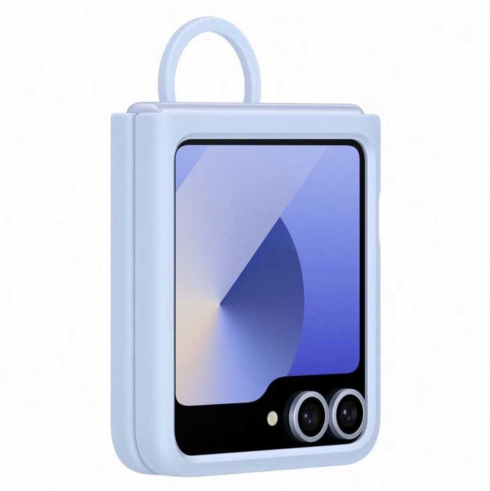 Оригинальный чехол Samsung Z Flip 6 Silicone Case with Ring SM-F741b