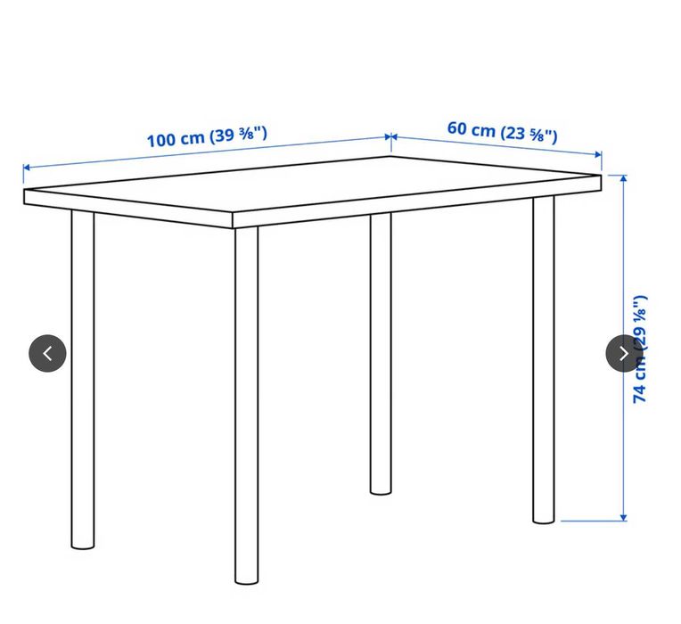 Mesa Ikea Adils Branca Usada