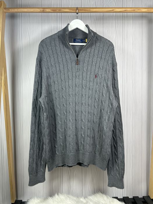 Polo Ralph Lauren 1/3 Zip Cable Knit светр кофта Old Money Style