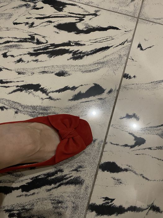 Туфлі червоні замшеві