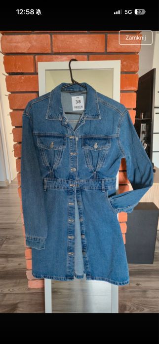 Sinsay nowa jeansowa sukienka 38
