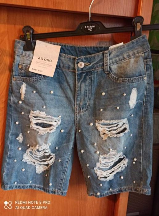 Rybaczki jeansowe S