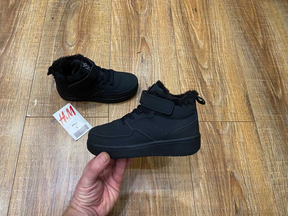 Ботинки зимние кроссовки утепленные кросівки хайтопы детские H&M р.31