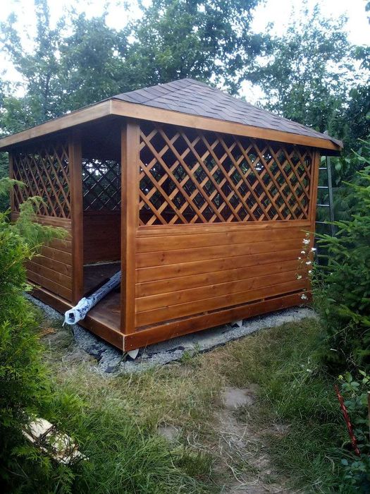 Альтанка. Беседка. Беседка деревянная. Альтанка з дерева. Бесідка Київ