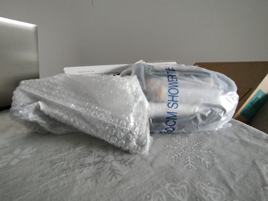 Chuveiro Pressurizado com Filtro + Mangueira e Cartuchos – Novo