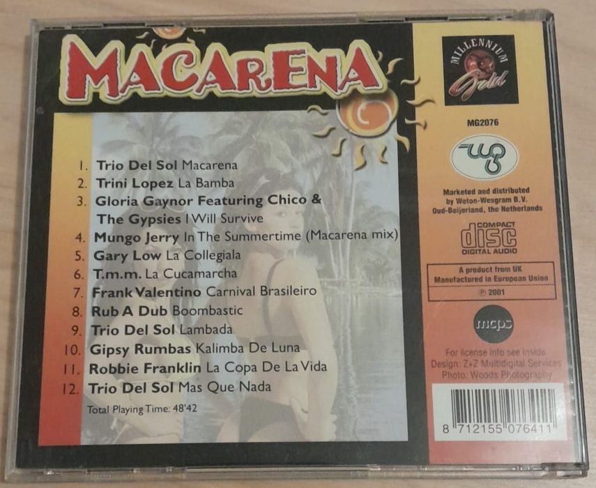 CD's - Macarena - estilo latino e dança do final da década de 1990