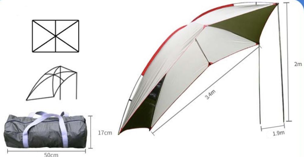 Tenda Traseira Portátil de Carro