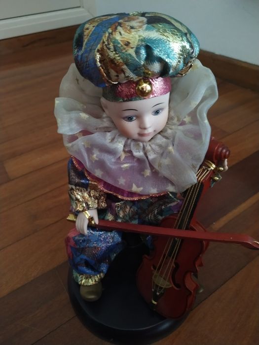 Coleção de 10 palhaços de porcelana