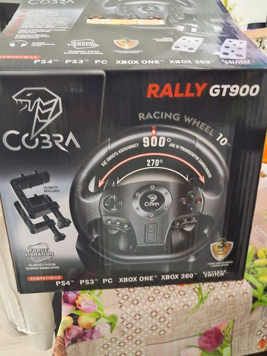 Kierownica do gier Gt900 Rally Cobra (PC,PS4,PS3,Xbox One,Xbox 360,)