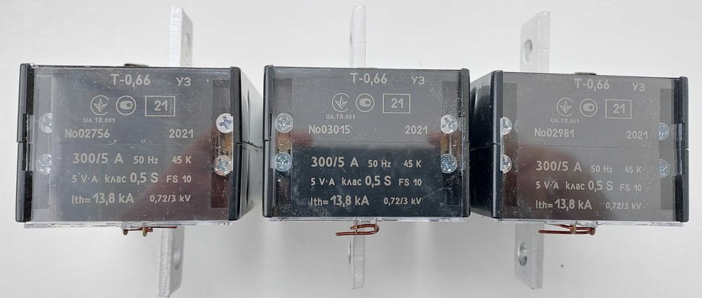 Трансформатор струму Т - 0,66 300/5А, клас 0,5S МЕГОММЕТР, м.Умань