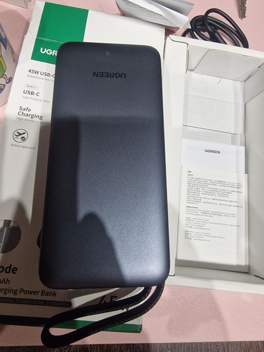 Ugreen Szybki Powerbank 20000mAh 45W Usb-c
