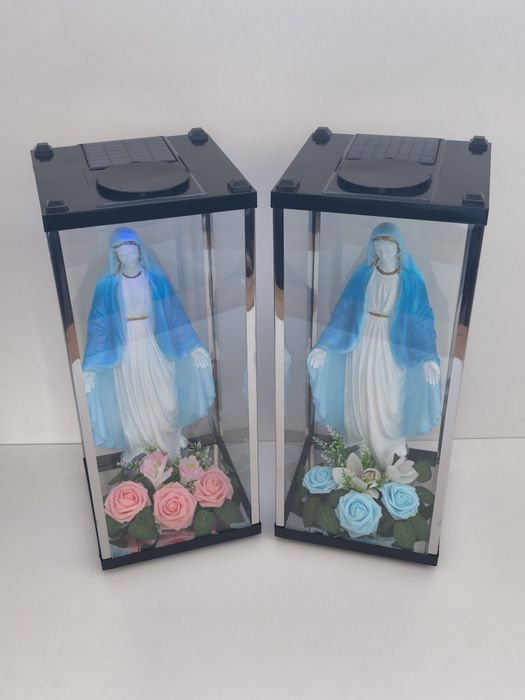 Kapliczka znicz Matka Boska solar LED