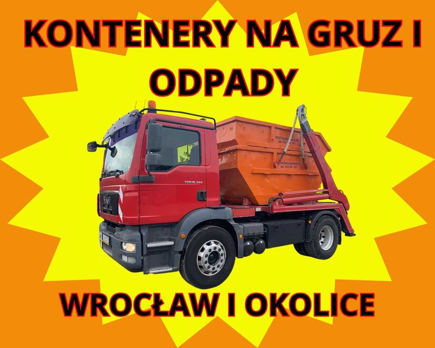 Najtaniej wywóz gruzu ,kontenery na odpady ,kontener na gruz ,gruz