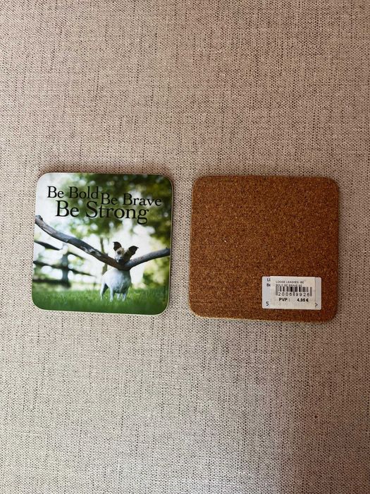 2 Bases Protetoras para Copos - Design Jack Russell435806827133030402