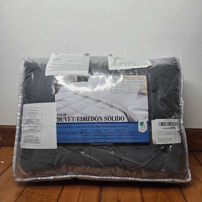 Edredão Sólido – Cama de Solteiro (135x200 cm)