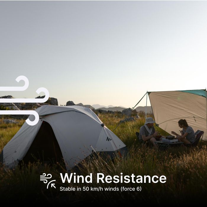 Tenda de campismo instantânea 3 lugares, 2 Seconds easy Fresh & Black