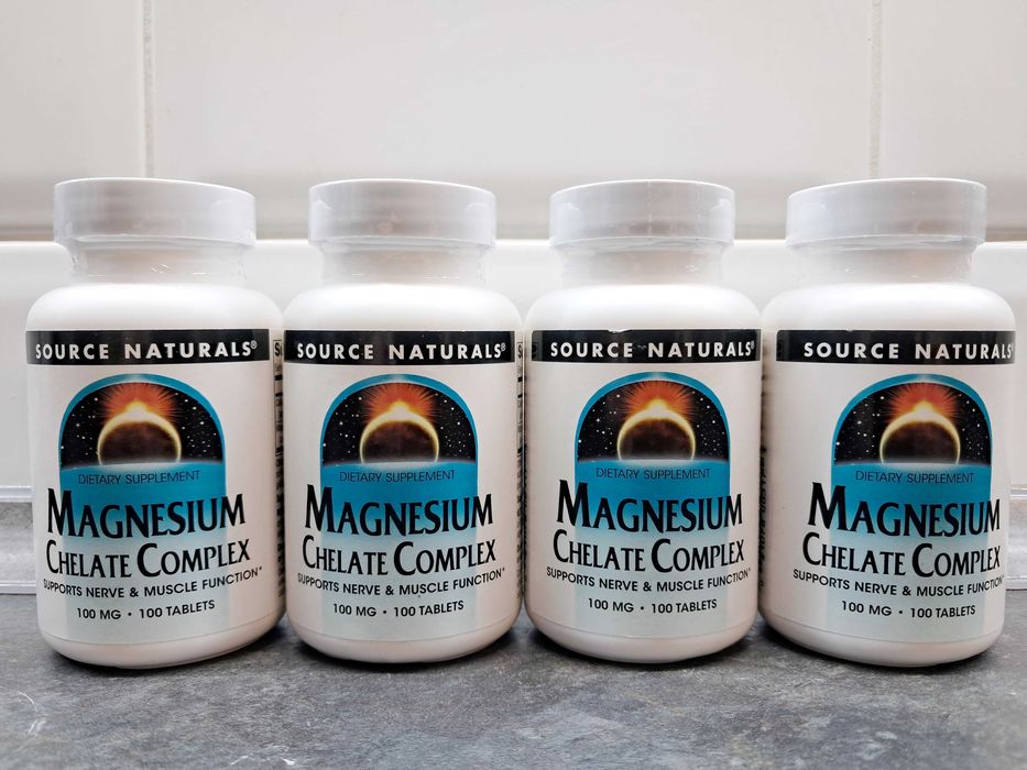 Source Naturals, Magnesium Chelate Complex (100 таб.), магний хелат