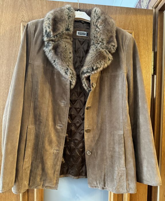 Kurtka skorzana ocieplana