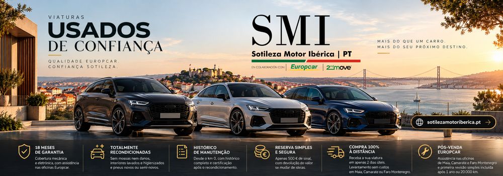 Sotileza Motor Ibérica || Europcar 2ndMove | Viaturas Usadas top banner