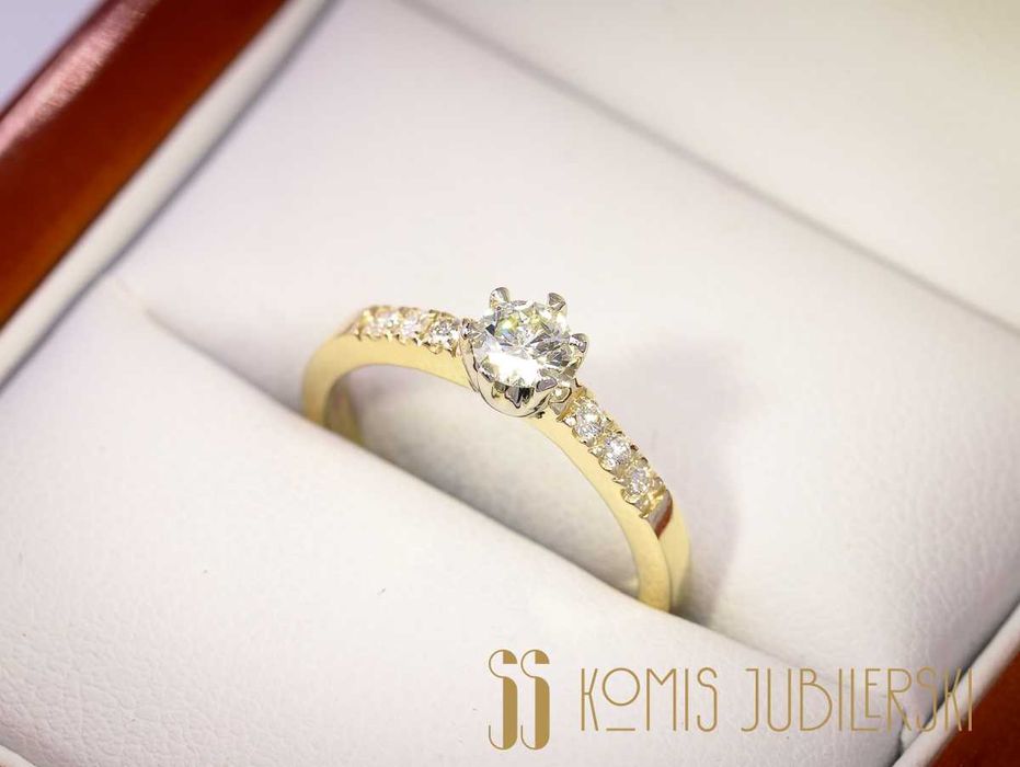 Zaręczynowy 0.3ct  z certyfikatem IGI