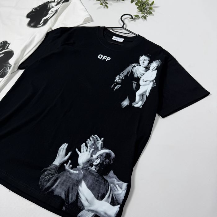 Футболка Off White Mary S-XL оверсайз тишка офф вайт мария футба