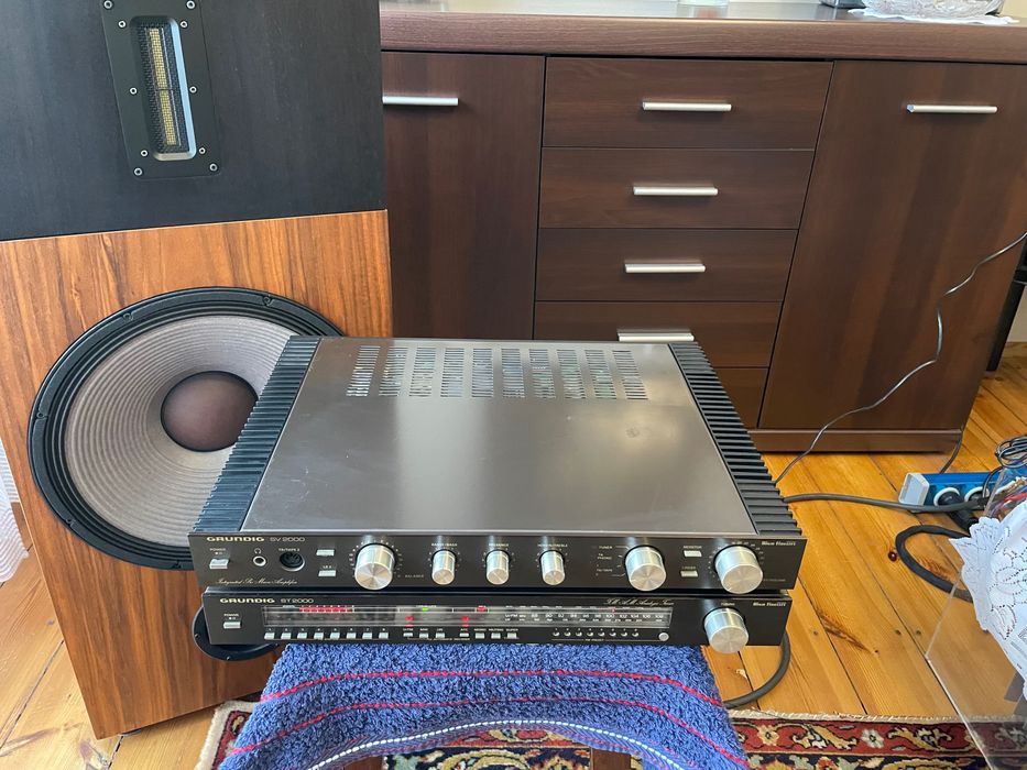 GRUNDIG SV 2000 + ST 2000 / Zestaw - Do Przeglądu '' Vintage ''
