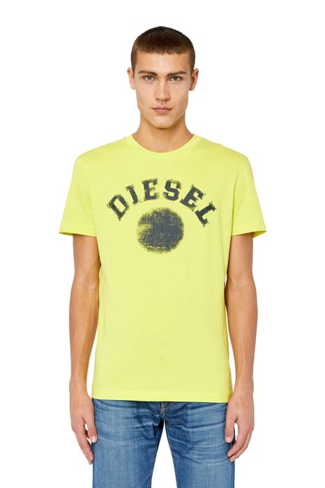 Чоловіча футболка Diesel With Logo And Circle Print Slim-Fit