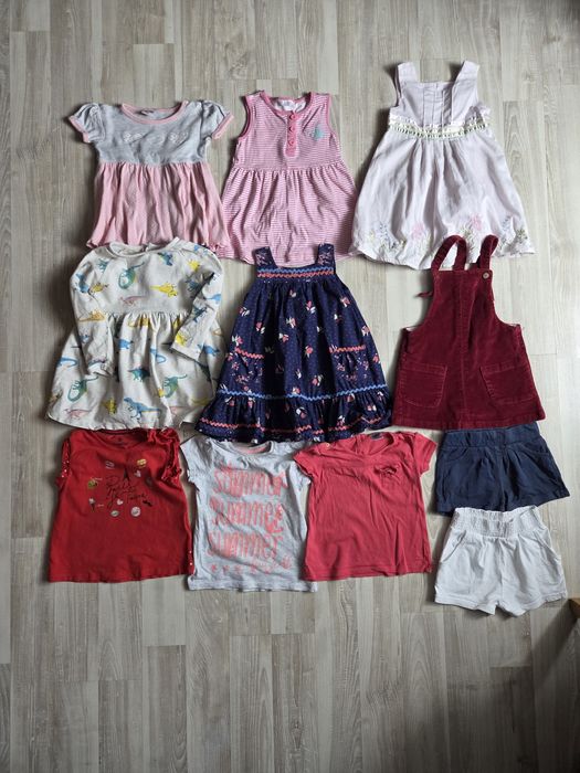 Paka ubranek dla dziewczynki 86-92