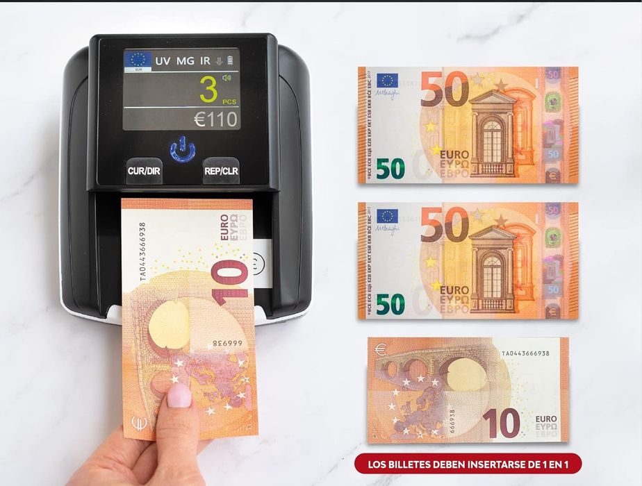 Nova! Máquina de contar notas dinheiro verificadora dinheiro falso