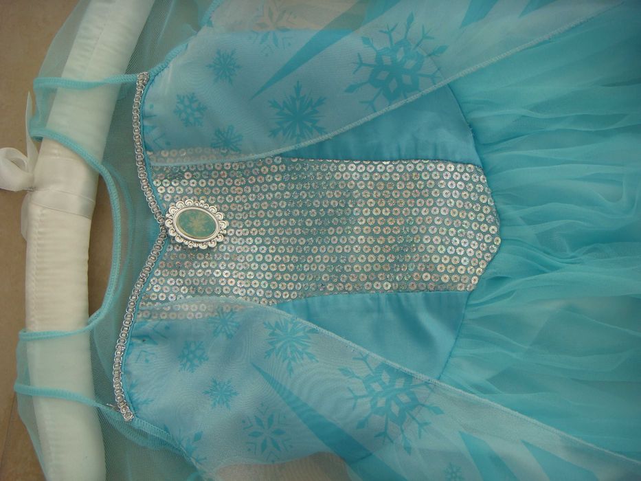 strój przebranie księżniczka elza kraina lodu frozen H&M 110 / 116