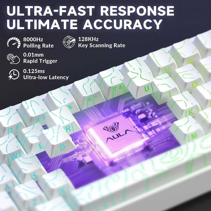 Магнитная клавиатура Aula WIN68 HE Ultra (Rapid Trigger, 8000Hz) Новая