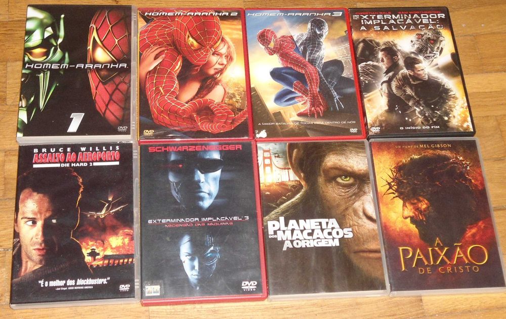 Conjunto de filmes em formato dvd originais