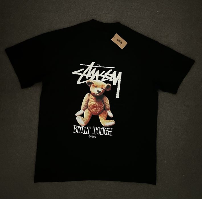 Koszulka Stussy Bear T-shirt | Czarna koszulka Stussy z misiem Tee