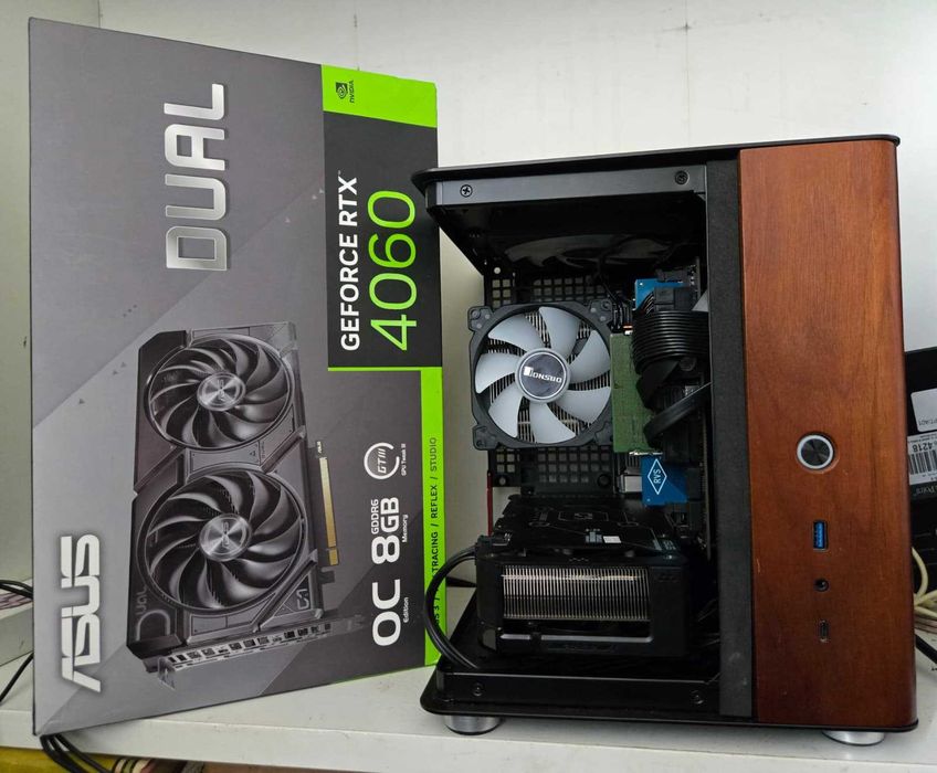 AM5 Ryzen 7 ddr5 32gb Komputer sff itx RTX 4060 Asus Win11