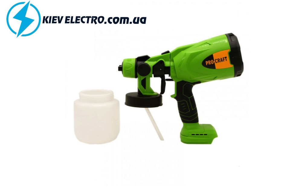 Краскопульт аккумуляторный Procraft PSE20 (без АКБ и зар. устр.)