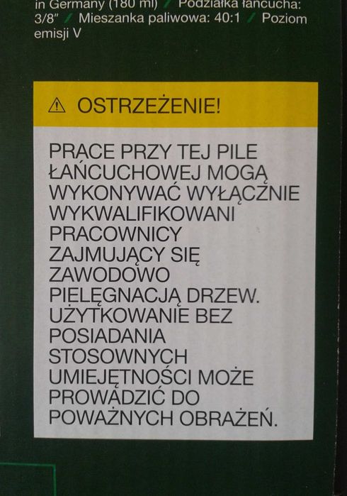 Piła ogrodowa spalinowa 0,7kW mała lekka poręczna PARKSIDE PBBPS 25 B2
