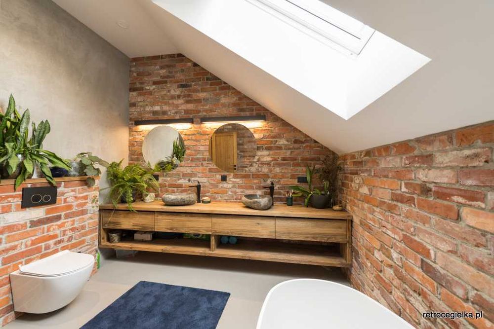 Szafka łazienkowa podwieszana, stare drewno, SZA_Ł/55