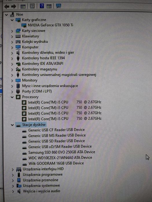 Pc komputer gtx 1050ti 8gb RAM Dysk hdd 1tb