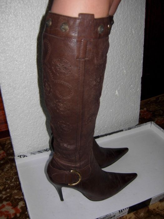 Сапоги женские кожаные 38 р.