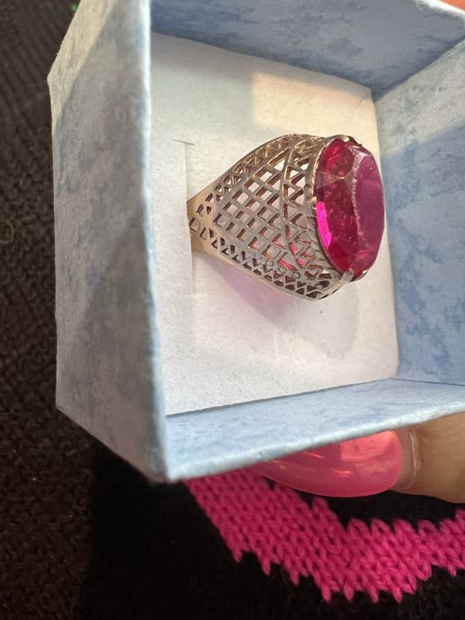 Cydny pierscionek zloto 585