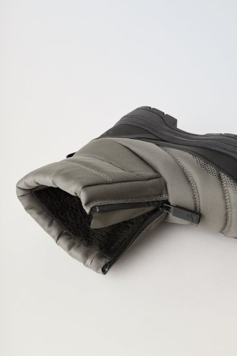 ZARA 33,38,39 зимові дутики сапоги ботинки зимове взуття