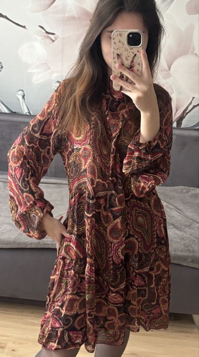 Sukienka letnia we wzór paisley r. L