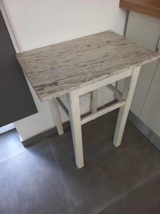 Marble-Top Side Table64752401607426122