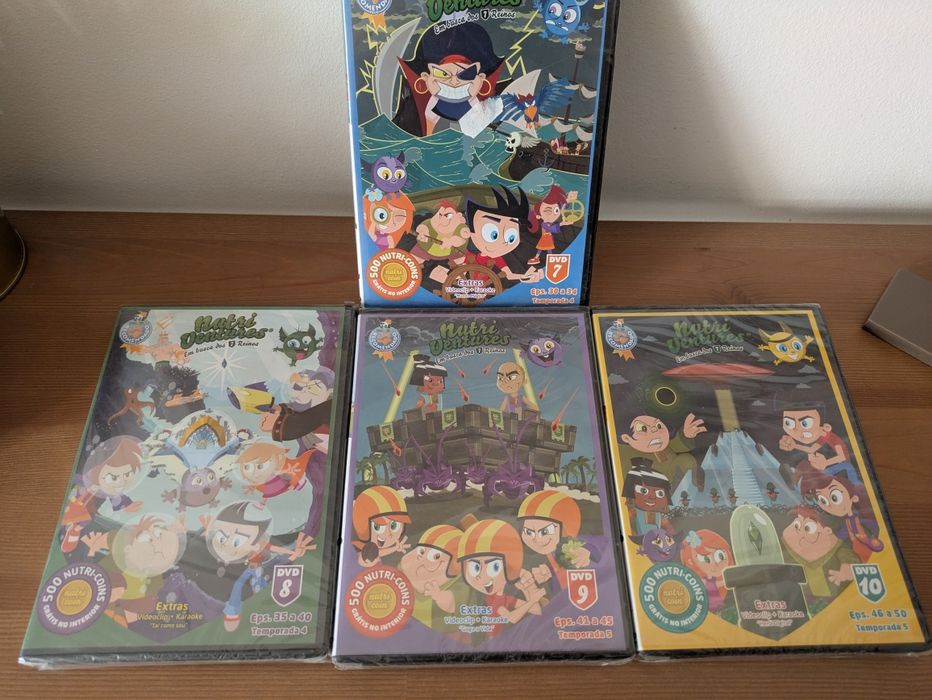 NOVO e SELADO Coleção DVD Completa "Nutri Ventures - Em busca dos 7 Reinos"