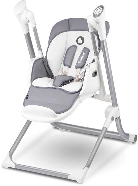 Крісло-гойдалка для годування 2 в 1 Lionelo Niles Grey (LO.NI01)