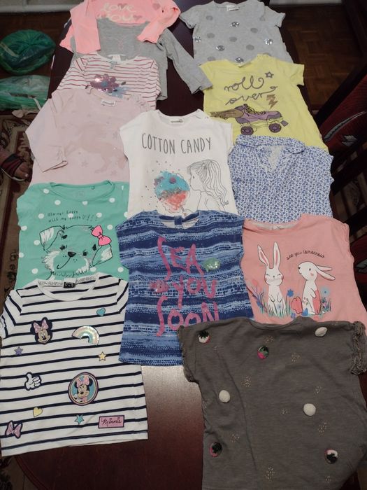 Koszulki ciuchy dziecięce set zestaw rozmiar 98