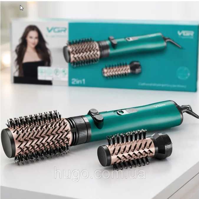 Фен щітка для волосся 2в1 1200Вт VGR V-498 Фен браш з обертанням